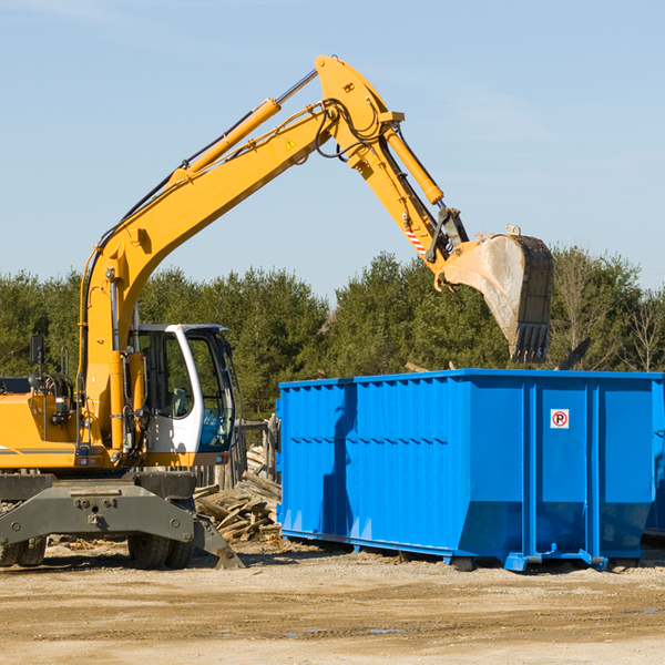 can i choose the location where the residential dumpster will be placed in Maynard Ohio